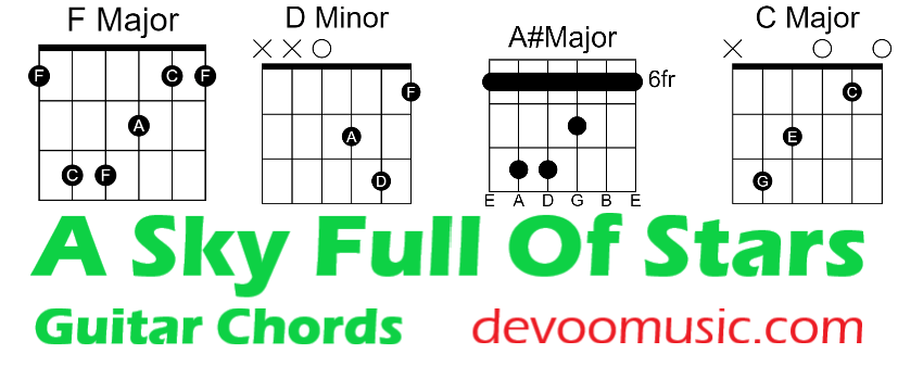 A Sky Full Of Stars Easy Chords - Coldplay 00 - GUITAR KNOWLEDGE