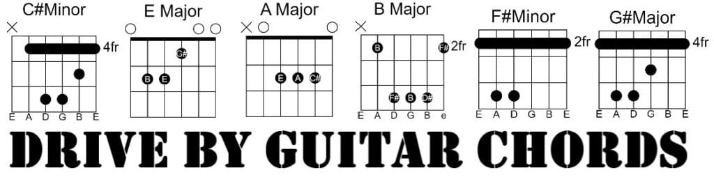 Drive By Guitar Chords