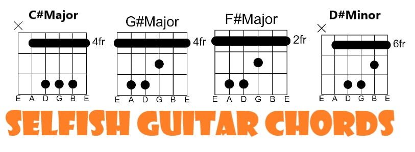 Selfish Easy Guitar Chords