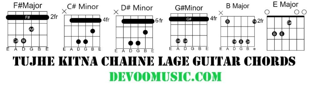 Tujhe Kitna Chahne Lage Easy Guitar Chords