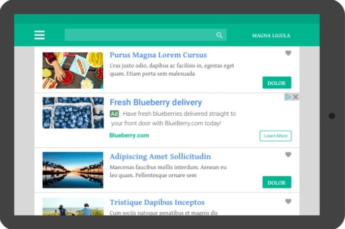 Google AdSense Google AdSense In-Feed Ads