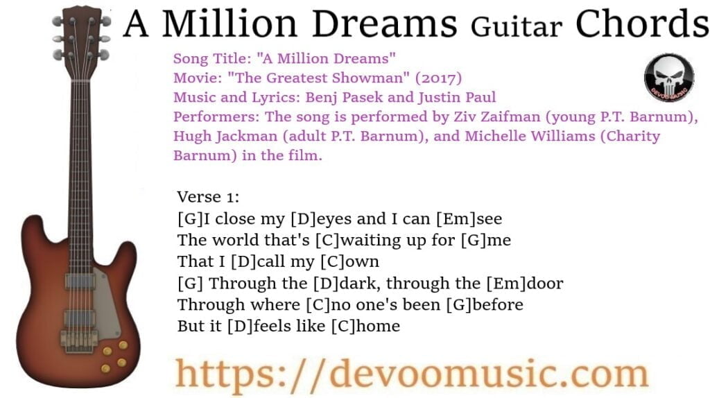A Million Dreams Guitar Chords