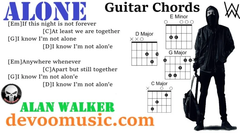 Alone Guitar Chords By Alan Walker