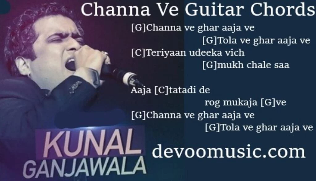 Bing Chat GPT-4 Channa ve ghar aaja ve Guitar Chords