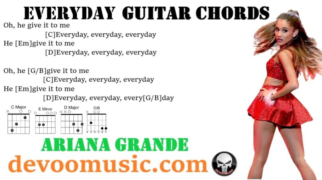 Everyday Easy Guitar Chords By Ariana Grande 00 - GUITAR KNOWLEDGE