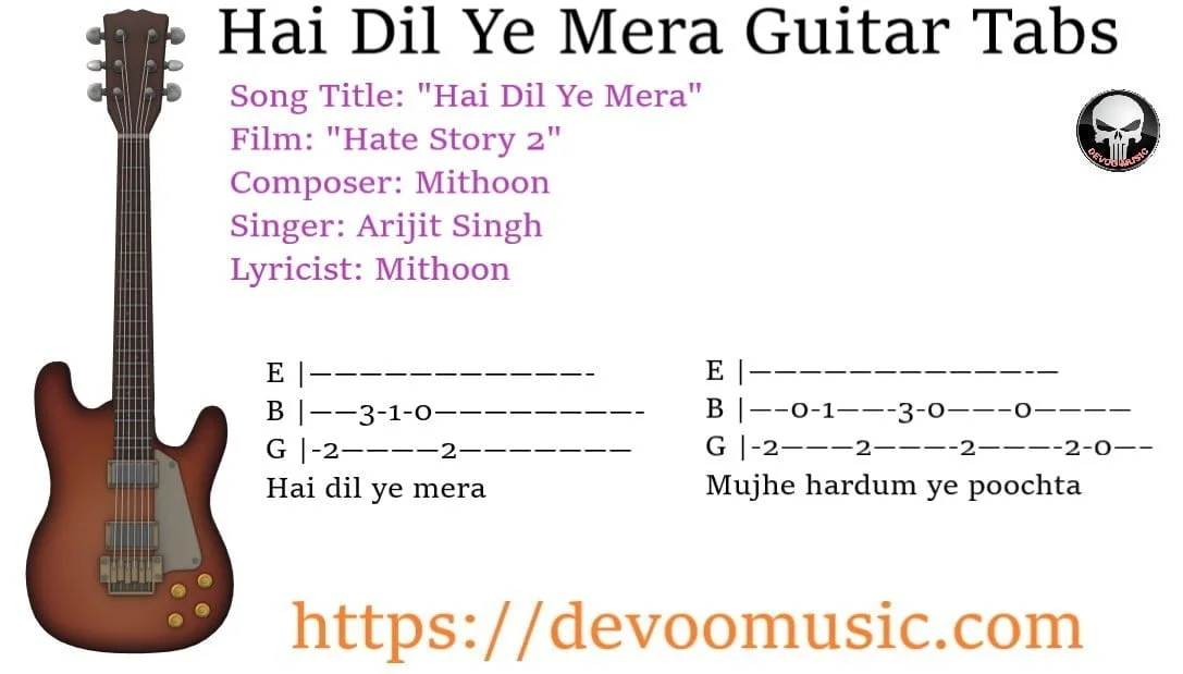 Hai Dil Ye Mera Guitar Tabs