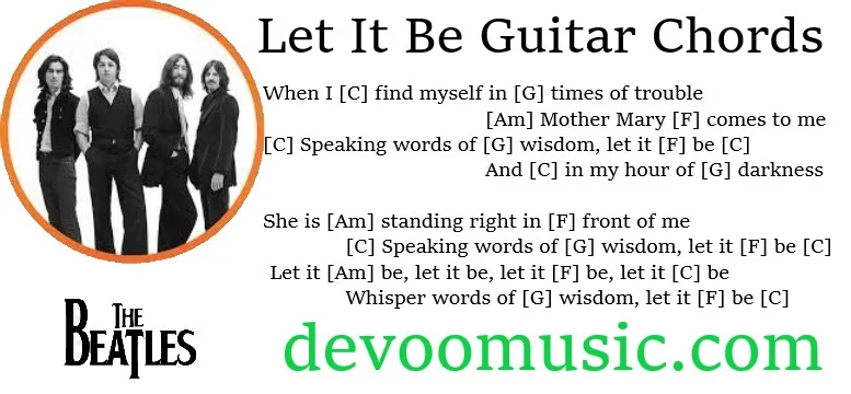 house of rising sun The Beatles - Let It Be Guitar Chords