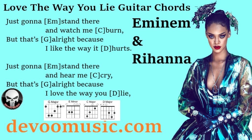 Love The Way You Lie Easy Chords By Eminem And Rihanna 00 Guitar Knowledge