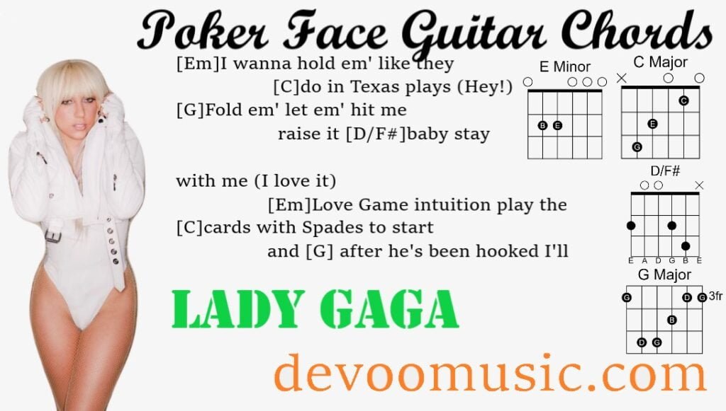 Poker Face Easy Guitar Chords By Lady Gaga 00 - GUITAR KNOWLEDGE