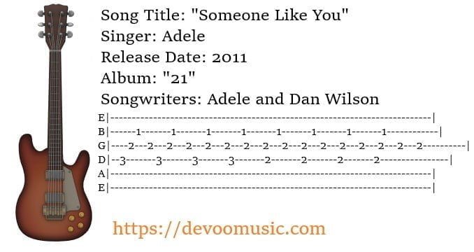 someone like you guitar tabs Someone Like You Guitar Tabs