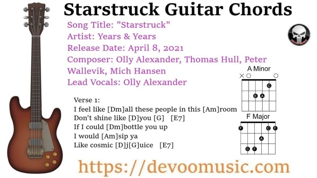 Starstruck Guitar Chords by Years & Years