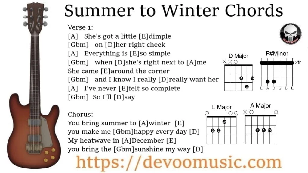 Summer to Winter Guitar Chords by Kohole Kai