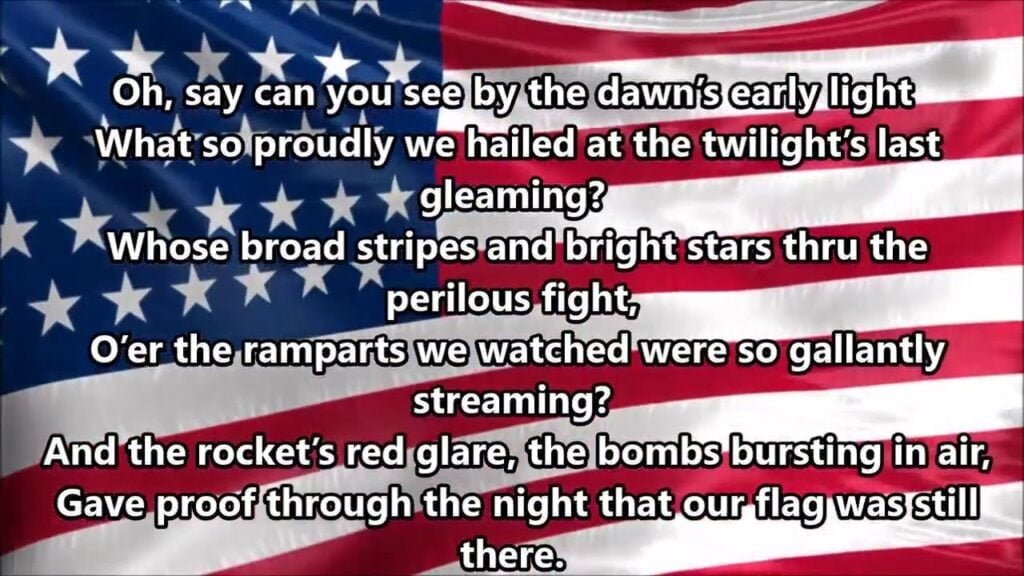 unholy lyrics The Star Spangled Banner Lyrics