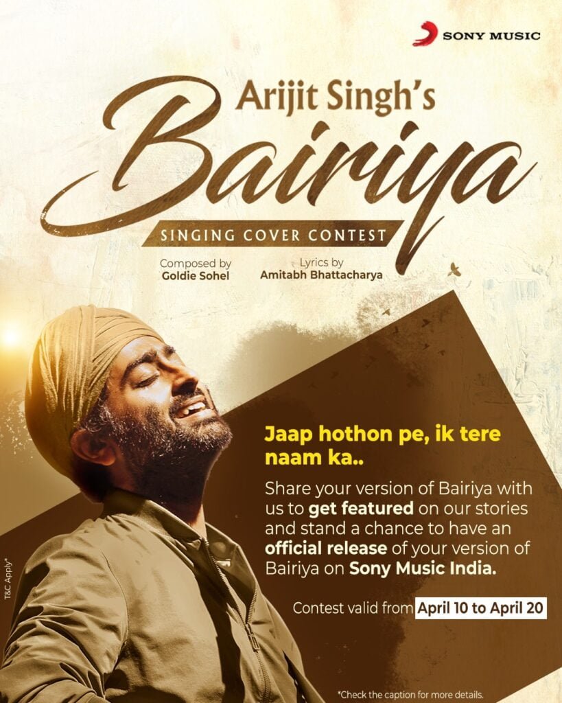 C# MAJOR Bairiya Chords by Arijit Singh