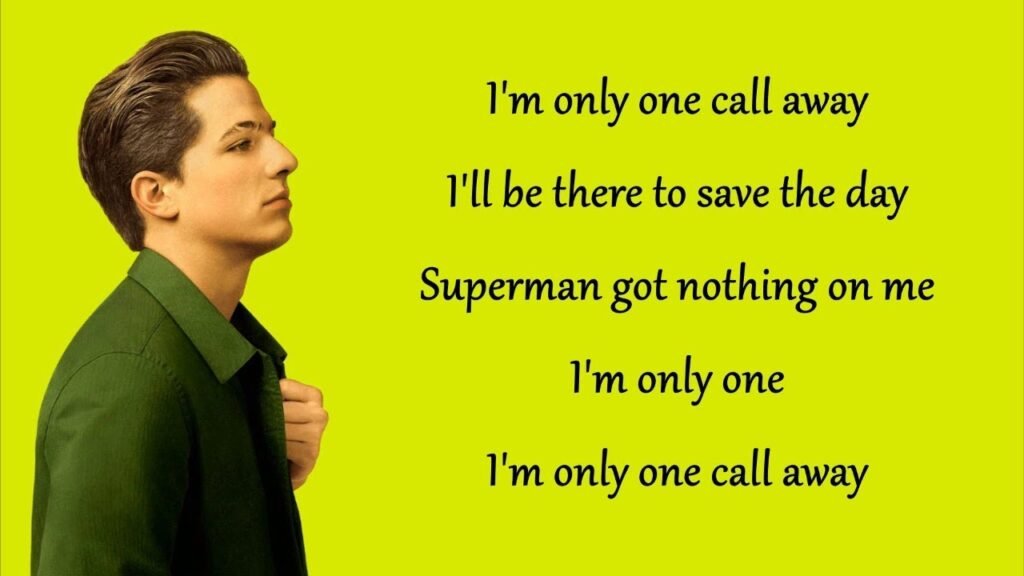 One Call Away Lyrics by Charlie Puth